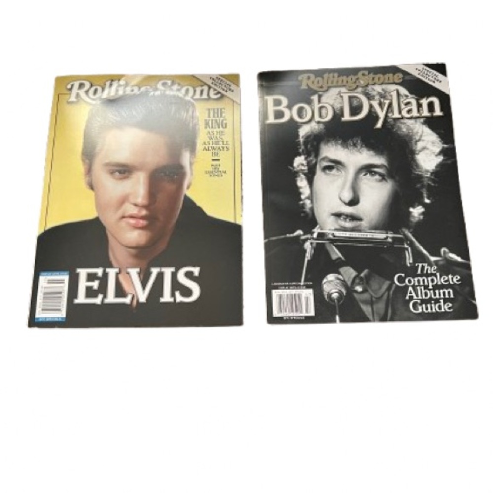 #196 2 Rolling Stone Special Collectors Edition Elvis The King and Bob Dylan
